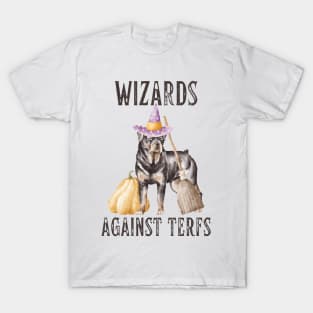 Wizards Against TERFs Rottweiler Dog T-Shirt